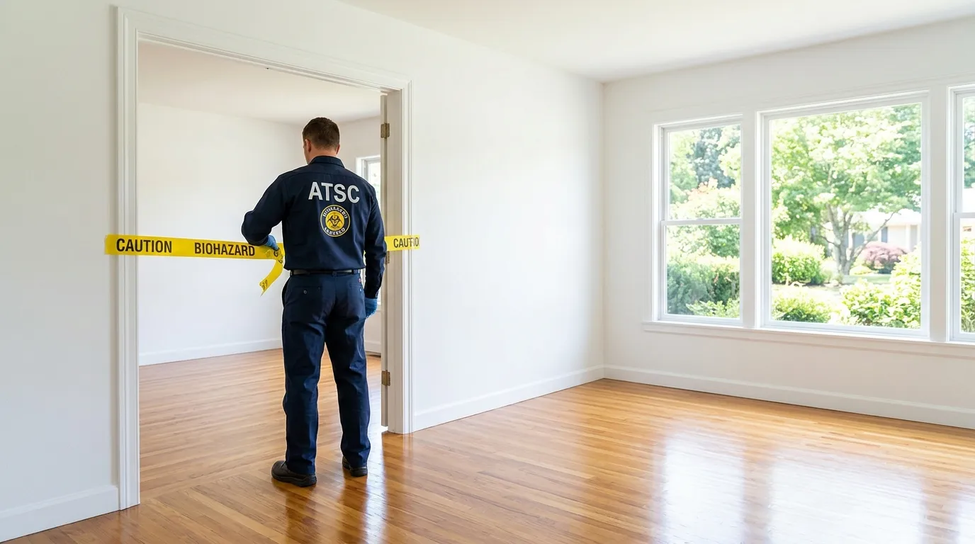 Certified biohazard cleanup crew performing Crime Scene Cleanup in Hope Mills